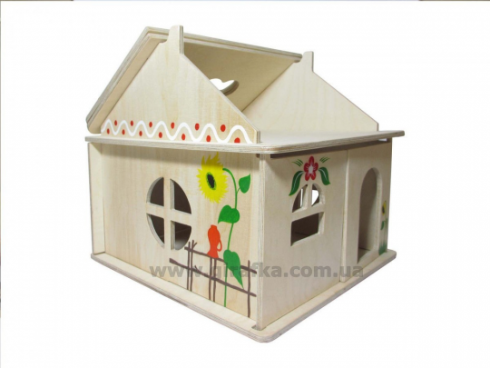 Кукольный домик расписной Фото