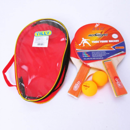 Теннис наст.W02-4776 ракетки (1,1см,цвет.ручка)+2мяча сумка ш.к./50/ Фото
