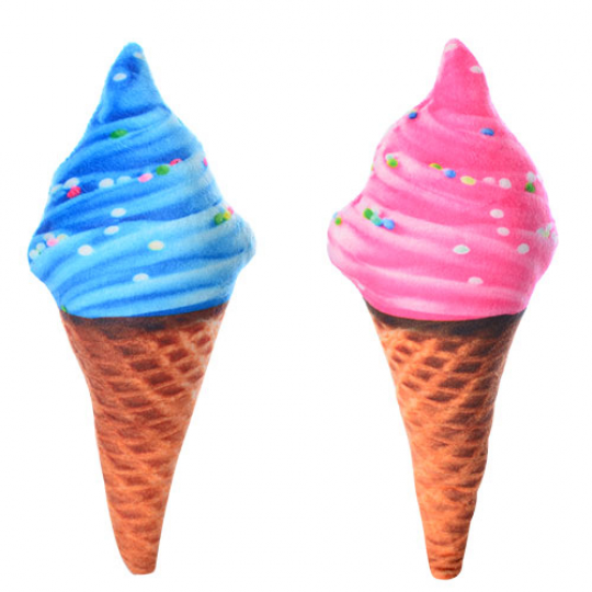 Мягкая игрушка MP 1310 (48шт) мороженое, 2цвета, 28-13см Фото