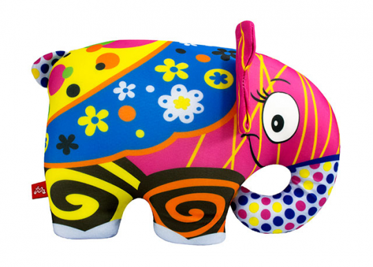 Антистрессовая игрушка мягконабивная &quot;SOFT TOYS &quot;Слон&quot;, разноцветный, 25*20см Фото